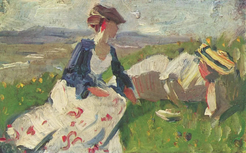 Dwie kobiety na wzgórzu - Franz Marc
