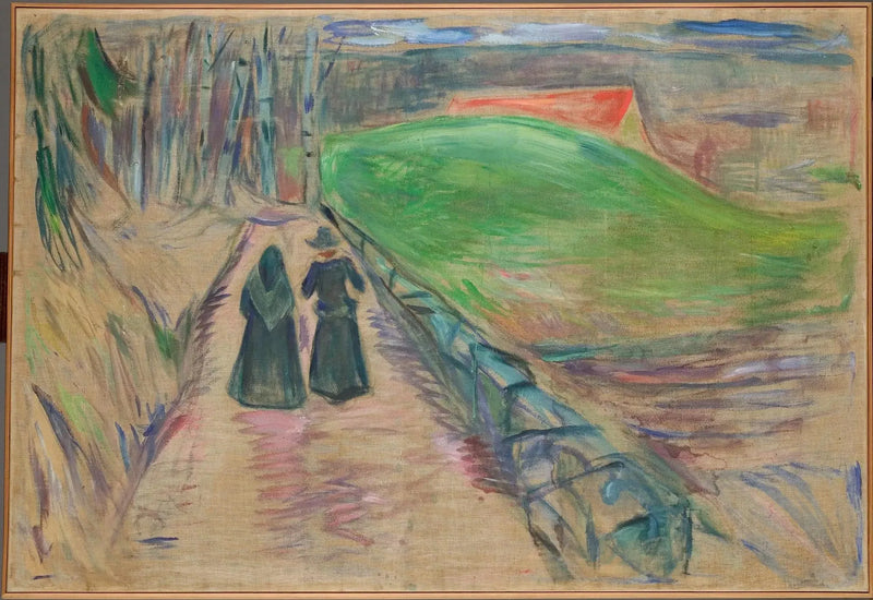 Dwie kobiety na drodze - Edvard Munch