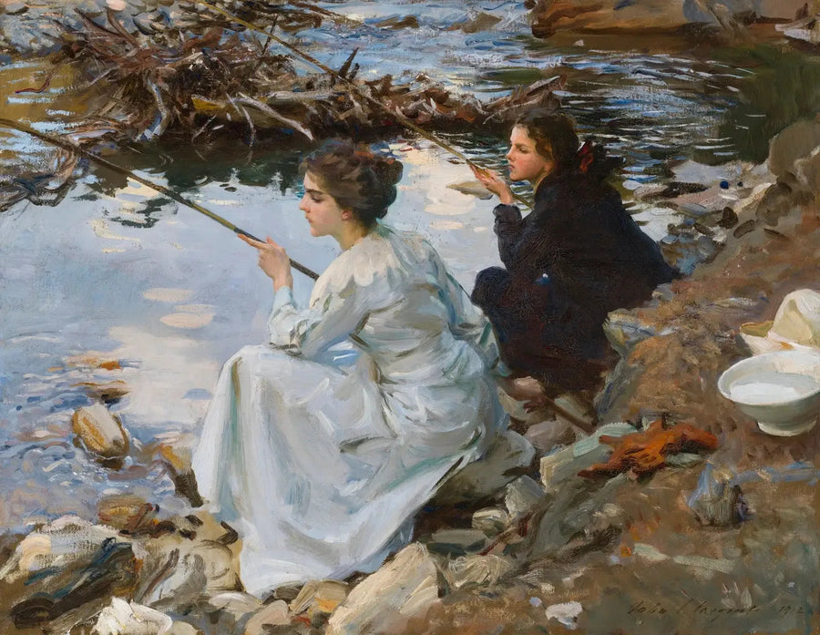 Dwie dziewczyny na rybach - John Singer Sargent