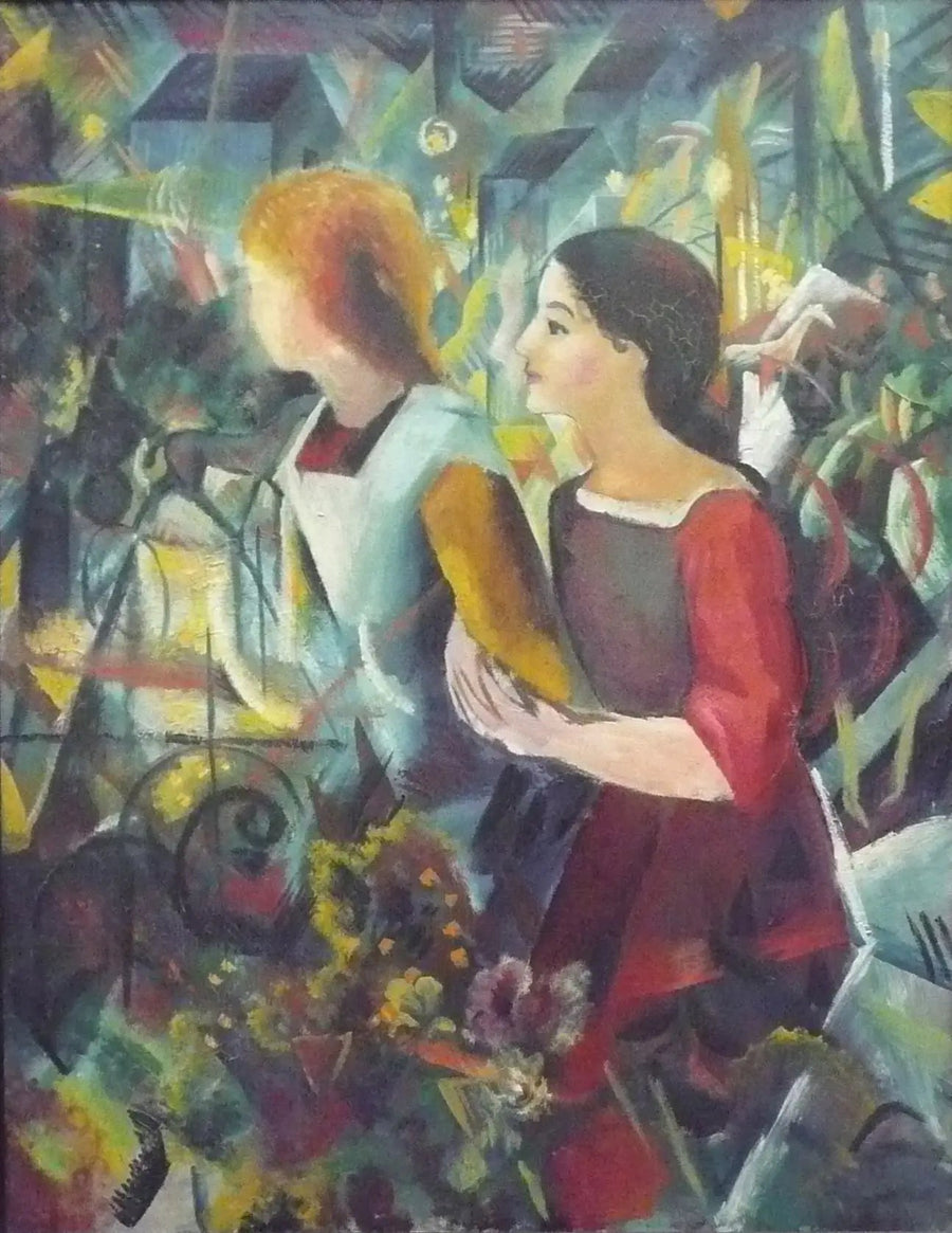 Dwie dziewczyny - August Macke