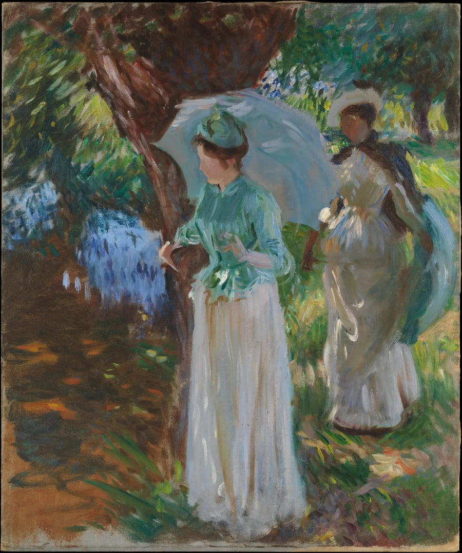 Dwie dziewczyny z parasolkami - John Singer Sargent