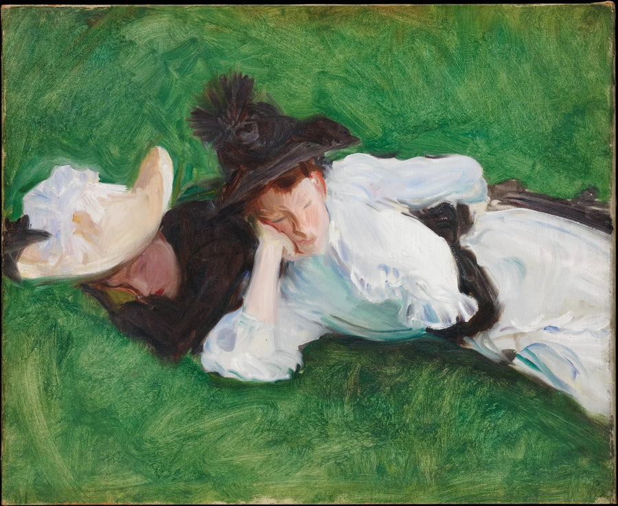 Dwie dziewczynki na trawie - John Singer Sargent