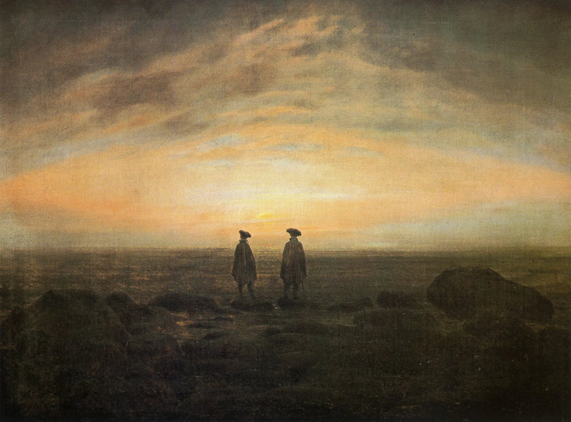 Dwaj mężczyźni nad morzem - Caspar David Friedrich
