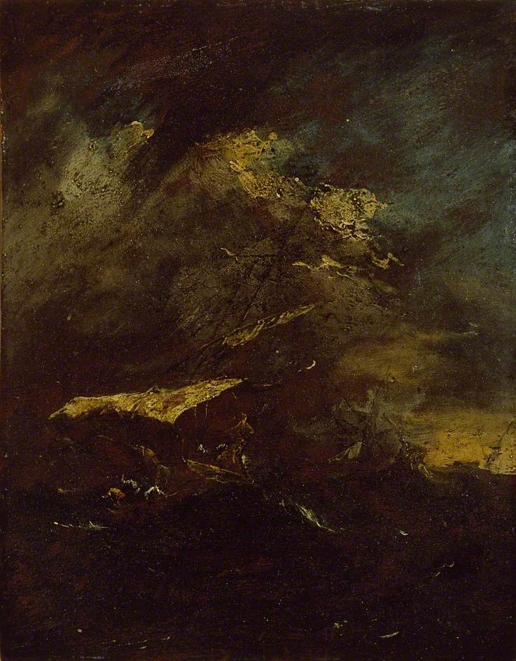 Dwa statki podczas burzy - Francesco Guardi