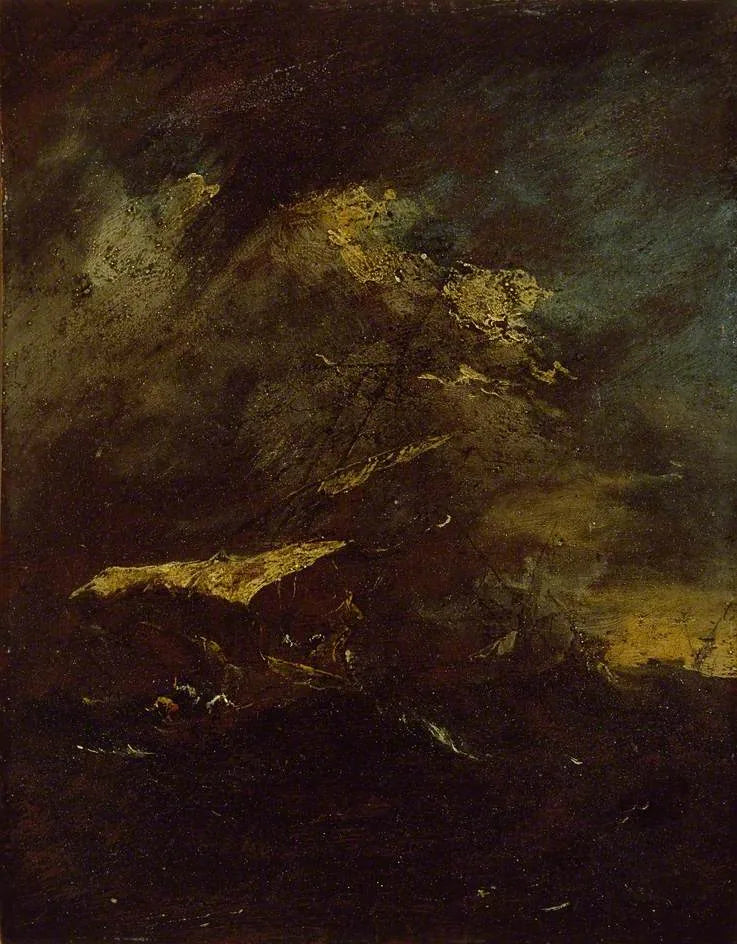 Dwa statki podczas burzy - Francesco Guardi