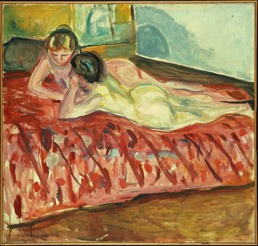 Dwa nagie ciała leżące - Edvard Munch