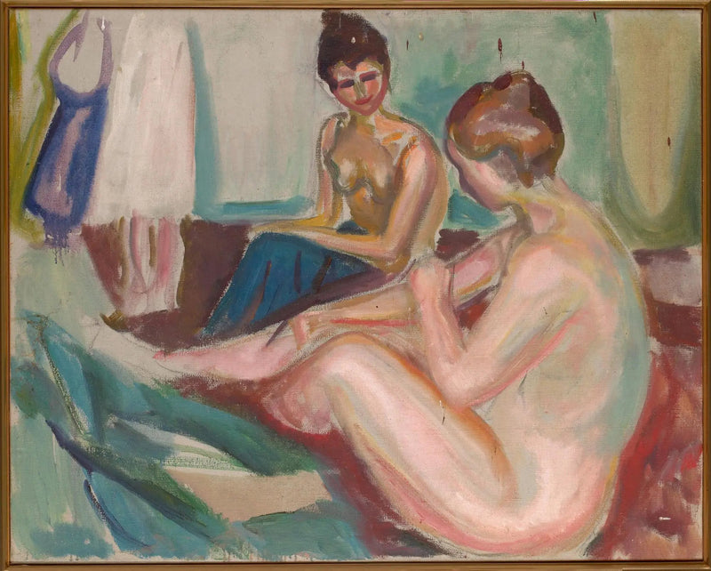 Dwa siedzące akty - Edvard Munch