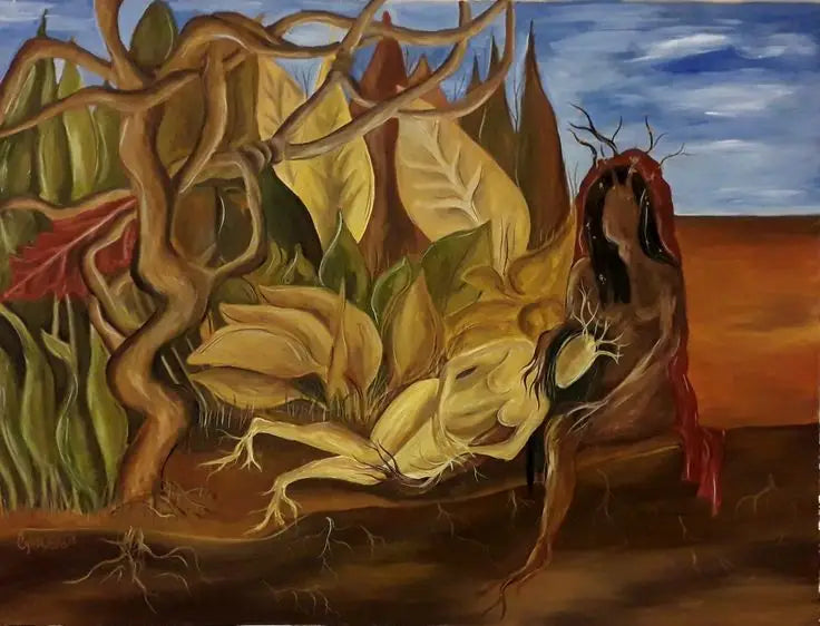 Dwa akty w lesie - Frida Kahlo