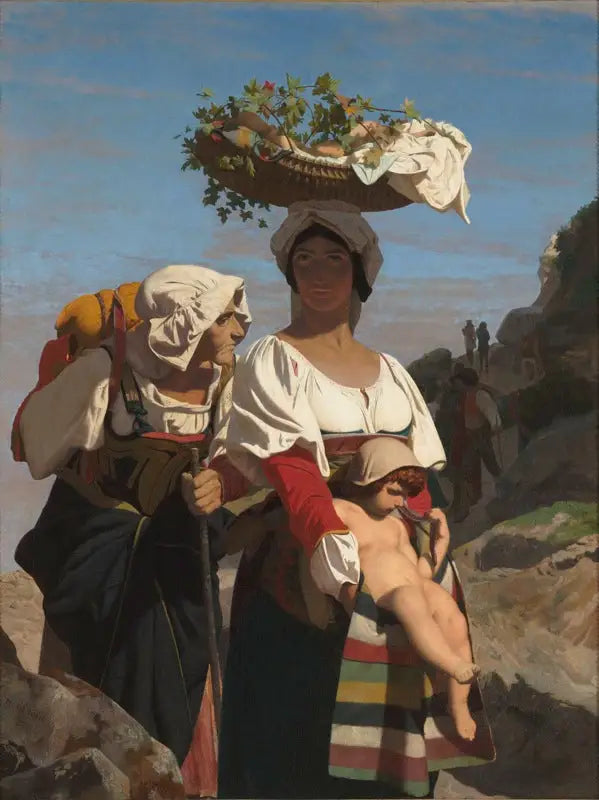 Dwie Włoszki i dziecko - Jean-Léon Gérôme