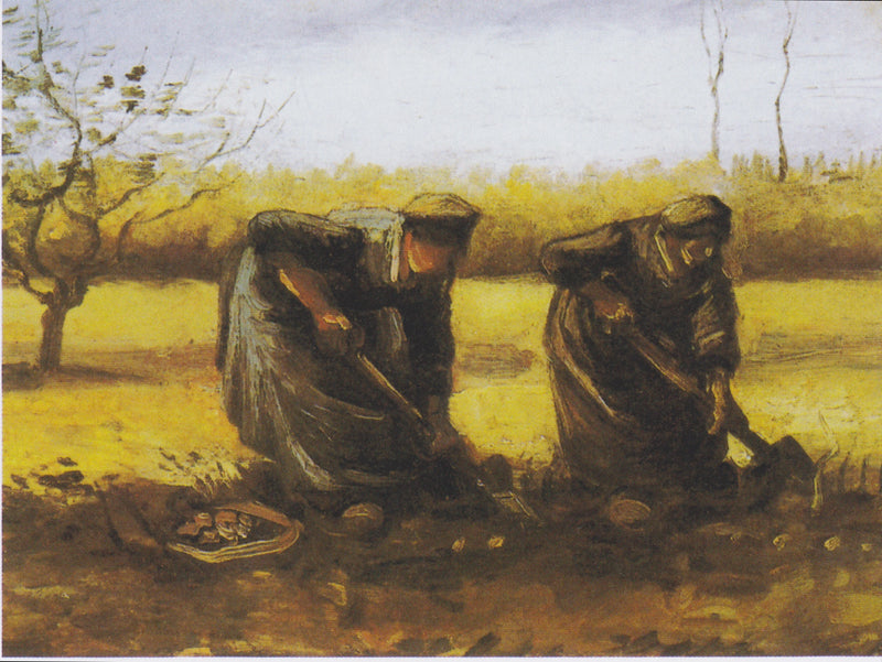 Dwie wieśniaczki kopiące ziemniaki - Vincent van Gogh