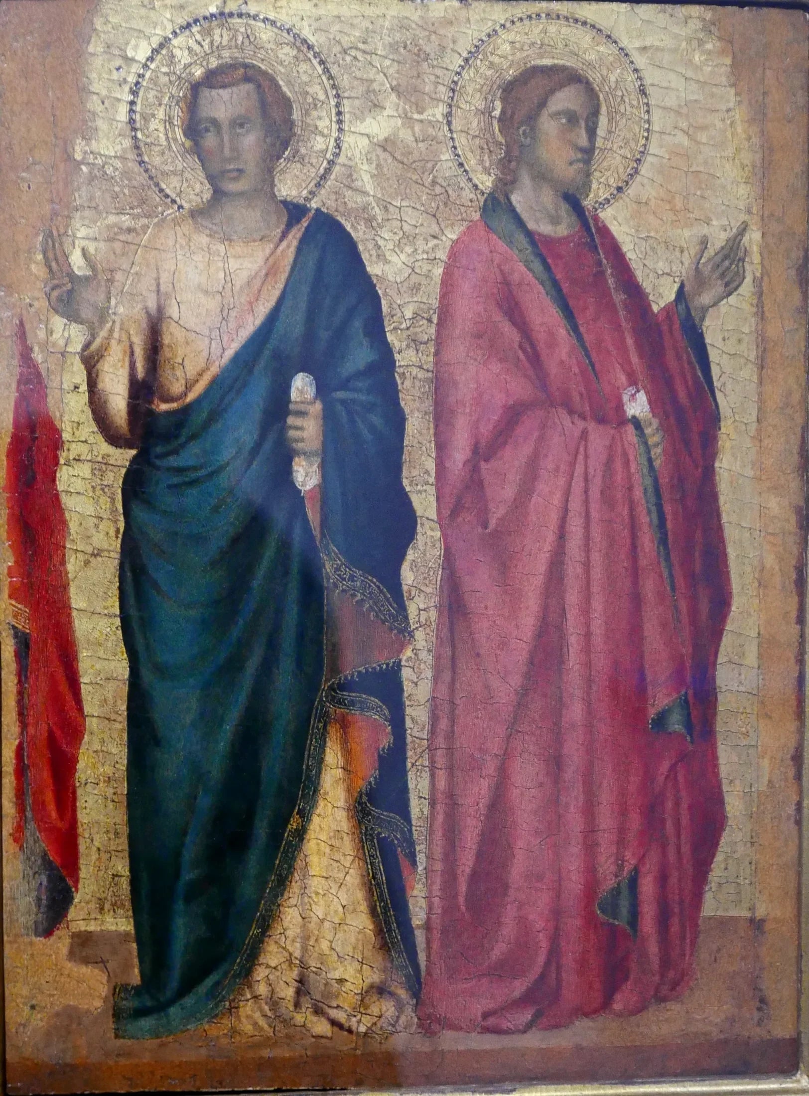 Deux saints apôtres - Taddeo Gaddi image 1 copie peinte à la main à l’huile