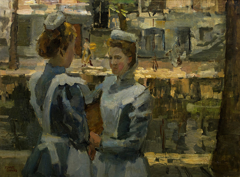 Dwie służące na kanale w Amsterdamie - Isaac Israëls
