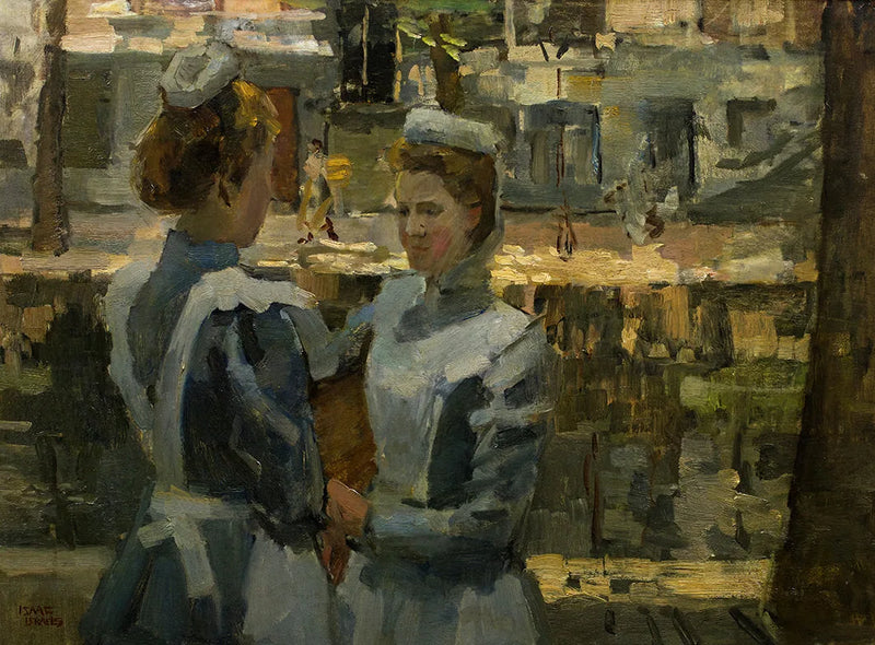 Dwie służące na kanale w Amsterdamie - Isaac Israëls