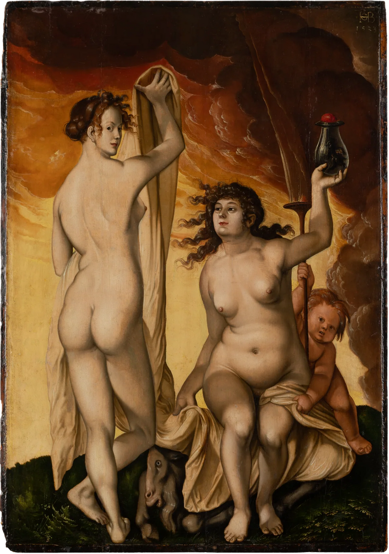 Dwie czarownice - Hans Baldung Grien