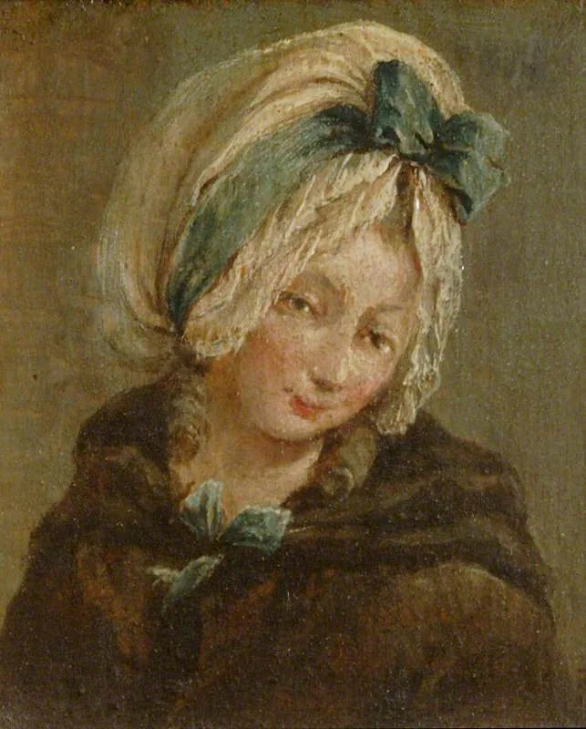 Dwa obrazy: portret chłopca i portret dziewczynki (tryptyk, panel po prawej stronie) - Francesco Guardi