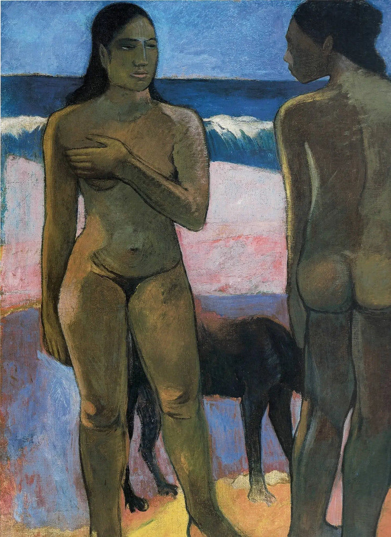 Dwie Tahitańskie na plaży - Paul Gauguin