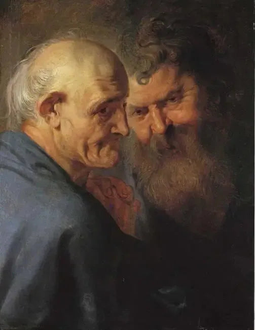 Dwie głowy apostołów - Peter Paul Rubens