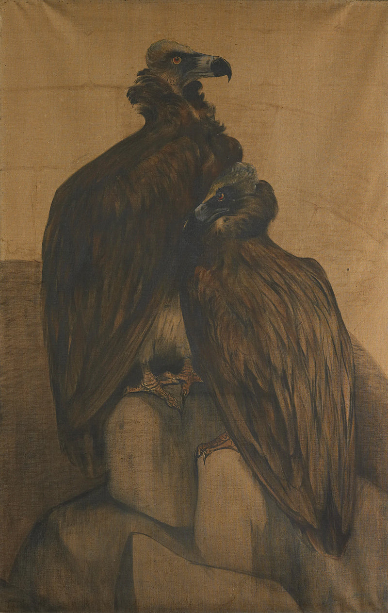 Deux vautours noirs - Theodoor van Hoytema