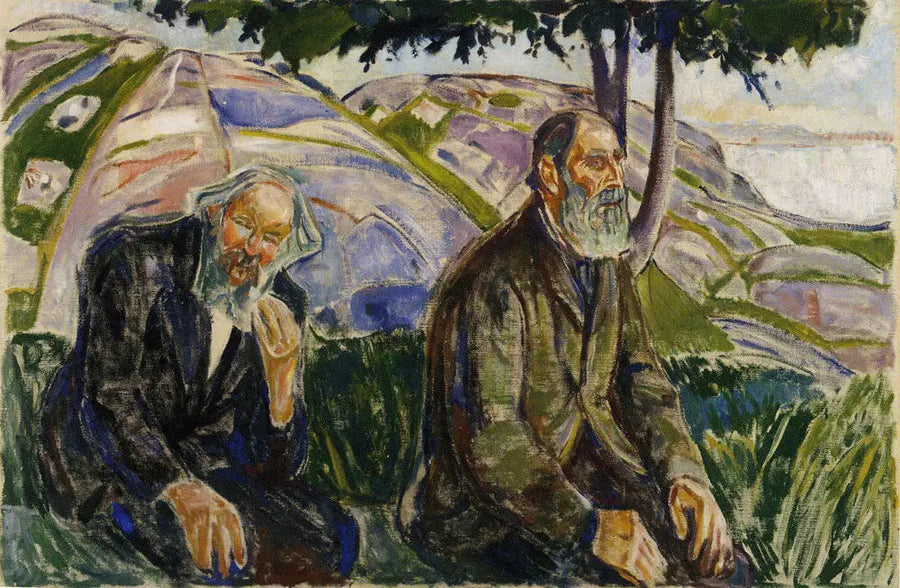 Dwaj Starzy Mężczyźni - Edvard Munch