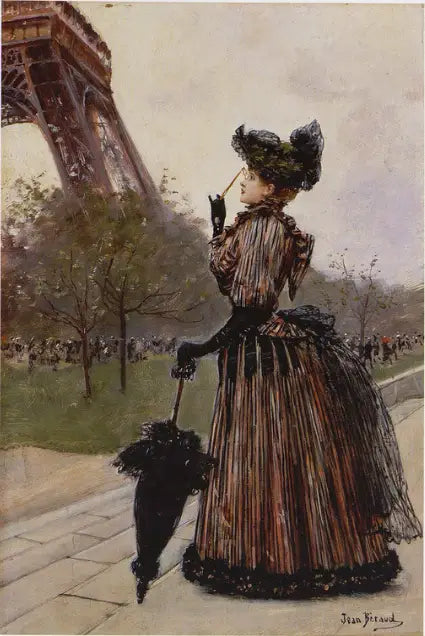 Przed Wieżą Eiffla - Jean Béraud