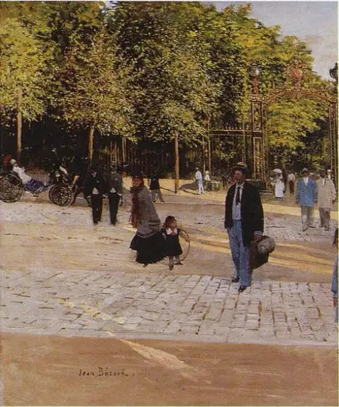 Na przedmieściach parku Monceau - Jean Béraud