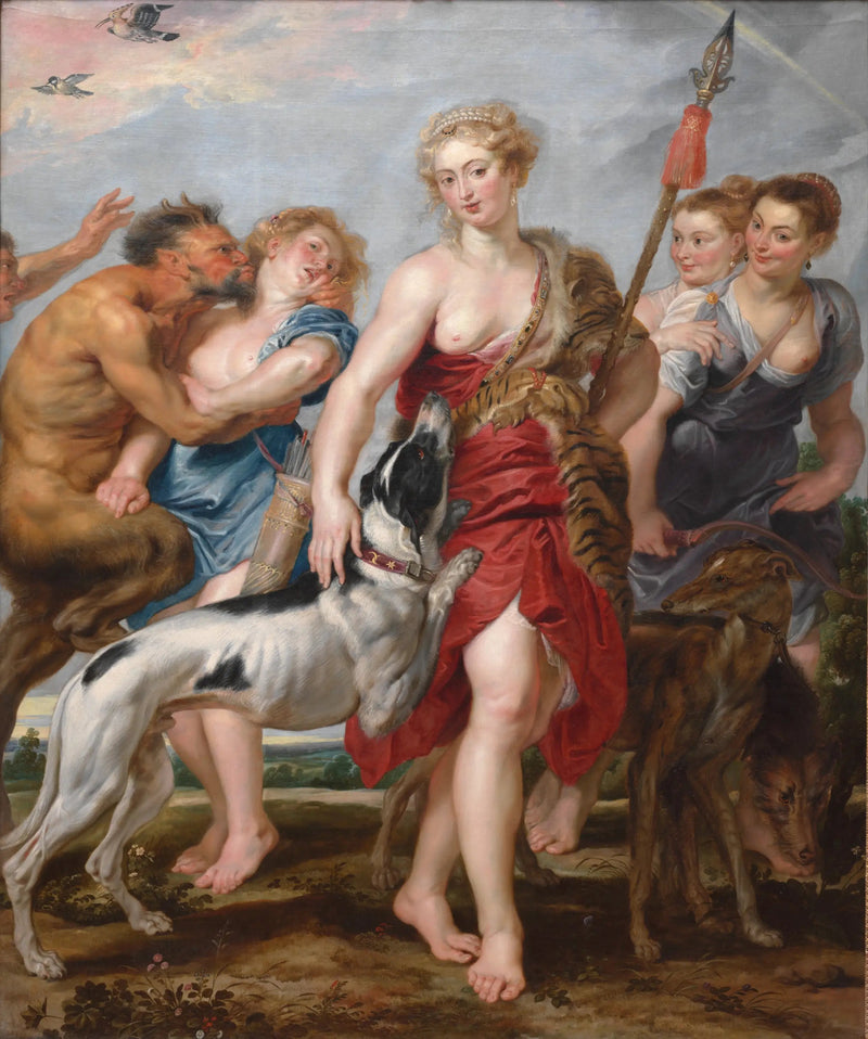 Diana z nimfami, na początku polowania - Peter Paul Rubens
