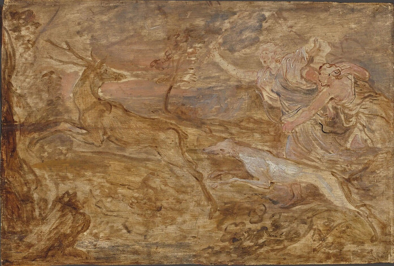 Diana poluje na jelenia - Antoine van Dyck