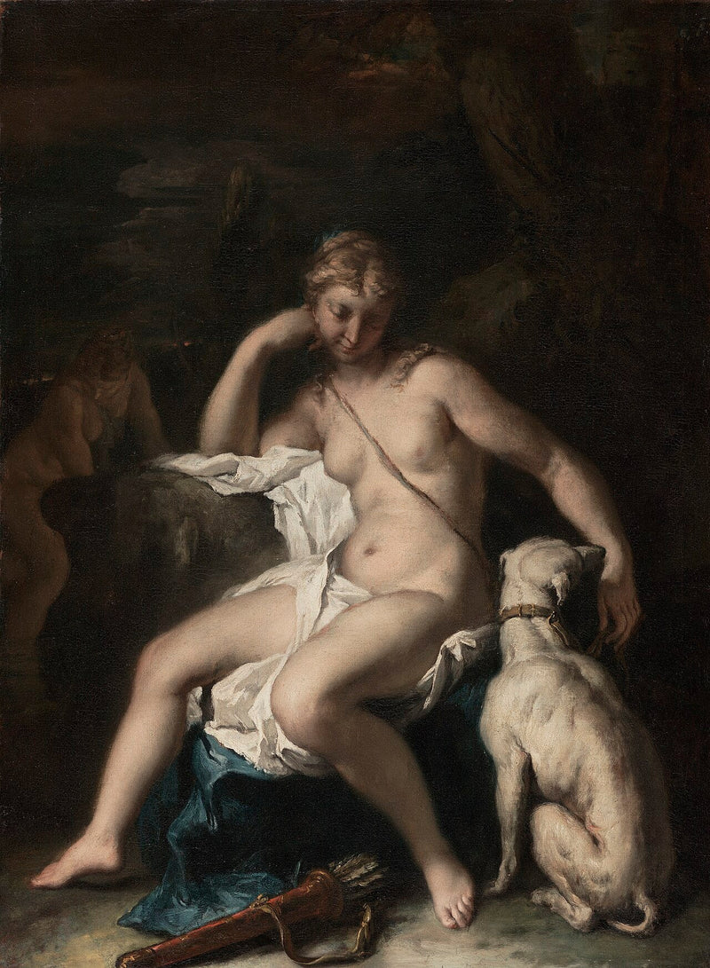 Diana i jej pies - Sebastiano Ricci