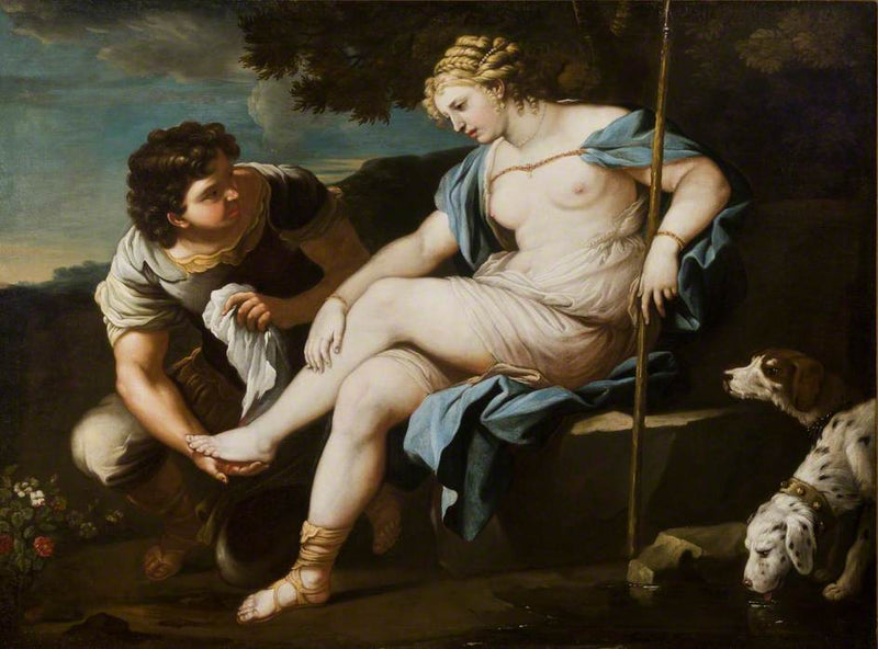 Diana odpoczywa po polowaniu - Luca Giordano