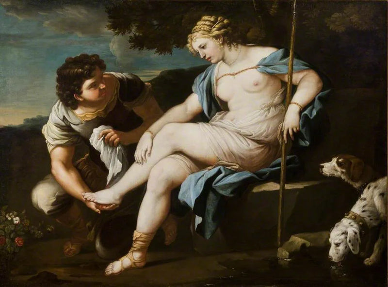 Diana odpoczywa po polowaniu - Luca Giordano