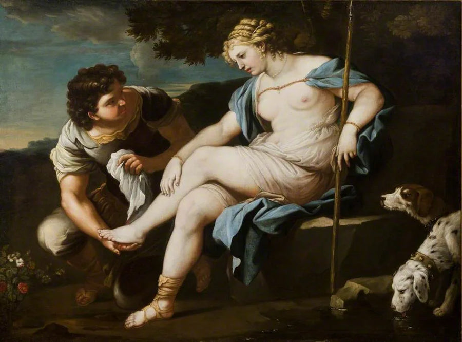 Diana odpoczywa po polowaniu - Luca Giordano