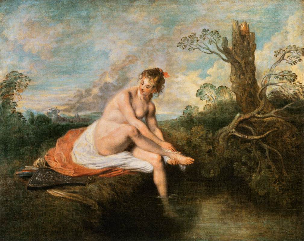 Diane au bain - Antoine Watteau - Alpha Reproduction