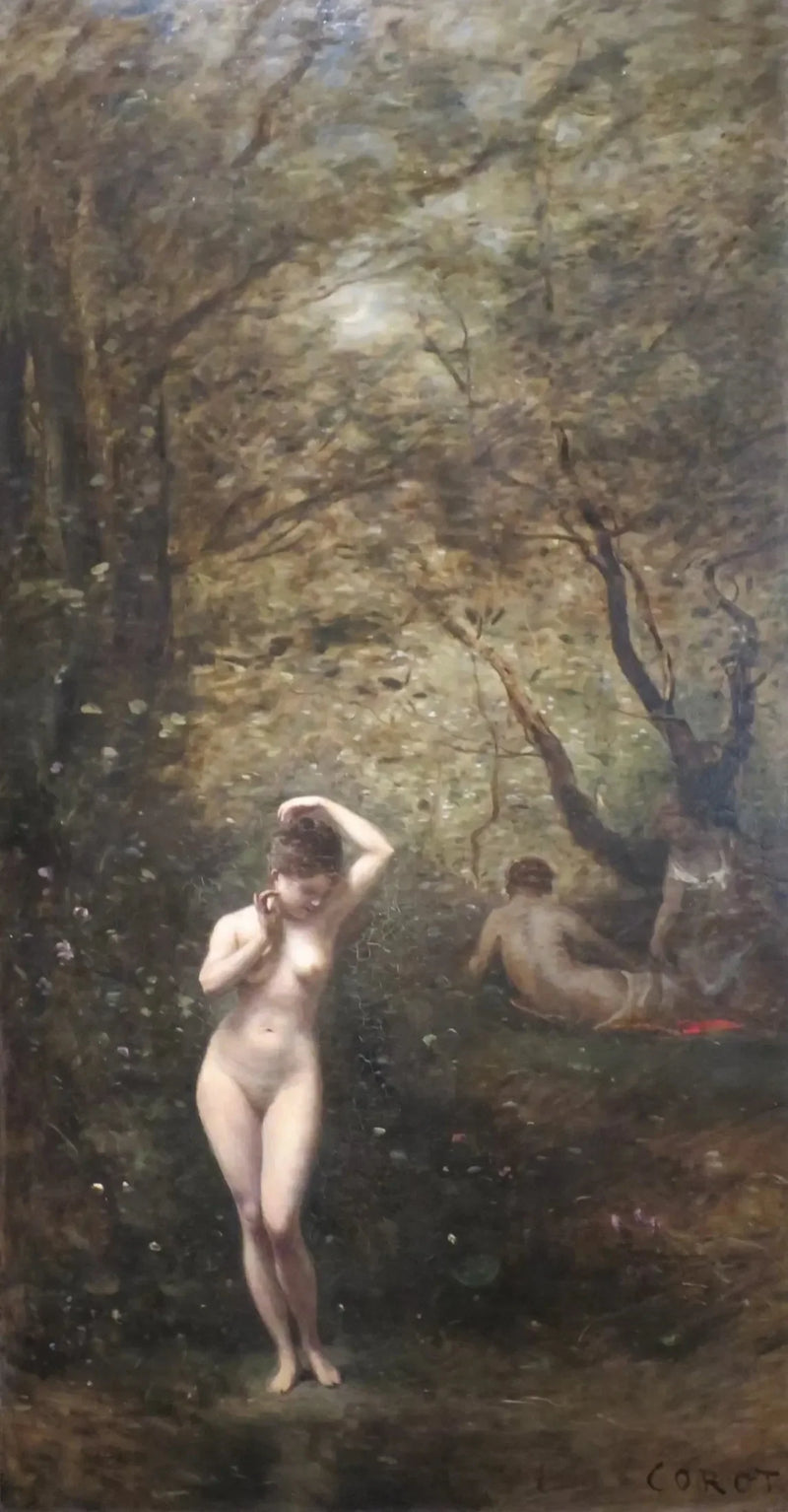 Diane w kąpieli - Jean-Baptiste Camille Corot