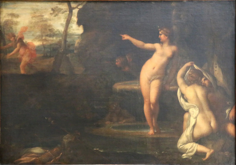 Diane w kąpieli zaskoczona przez Actéon - Annibale Carracci