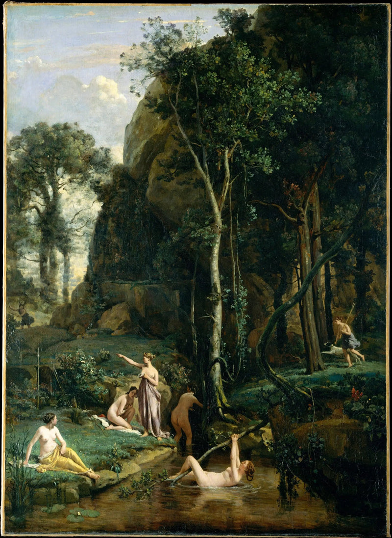 Diana i Akteon - Jean-Baptiste Camille Corot