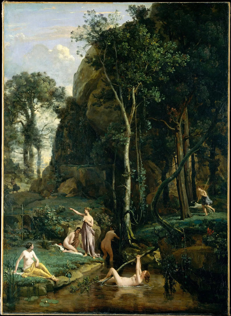 Diana i Akteon - Jean-Baptiste Camille Corot