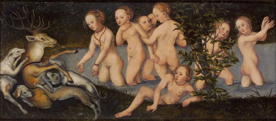 Diane i Akteon - Lucas Cranach Starszy