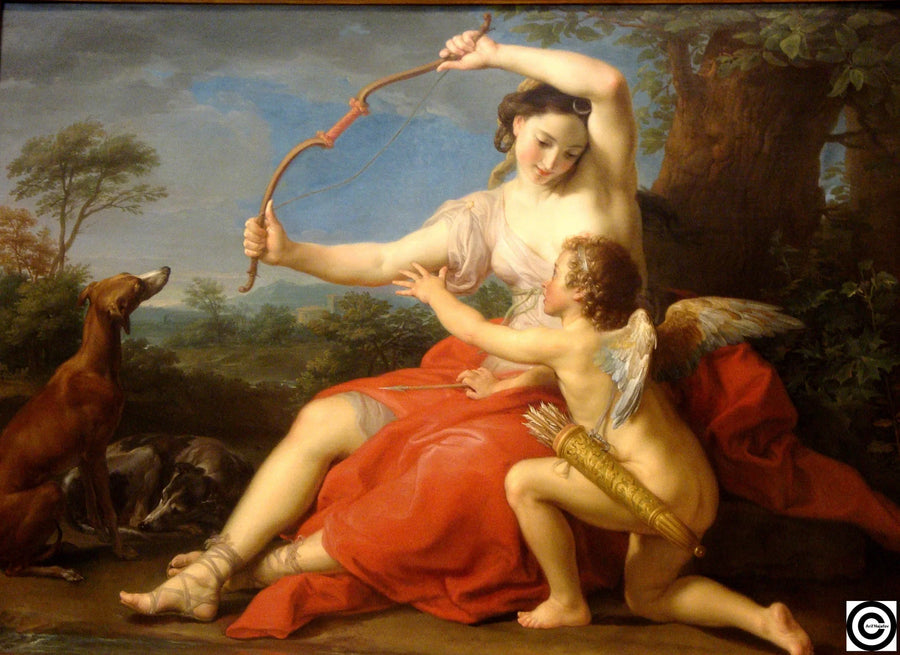 Diane i Kupidyn - Pompeo Batoni