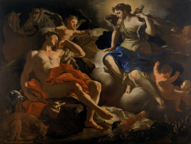 Diane i Endymion - Francesco Solimena