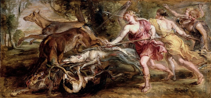 Diana i nimfy polujące - Peter Paul Rubens