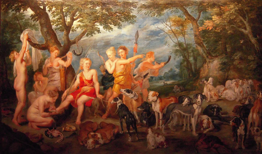 Diane i jej nimfy szykują się do polowania - Peter Paul Rubens