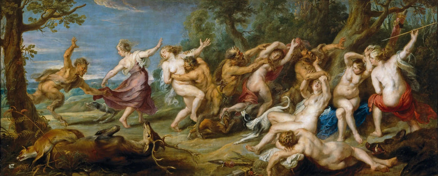 Diana i jej zaskoczone nimfy przez satyry - Peter Paul Rubens
