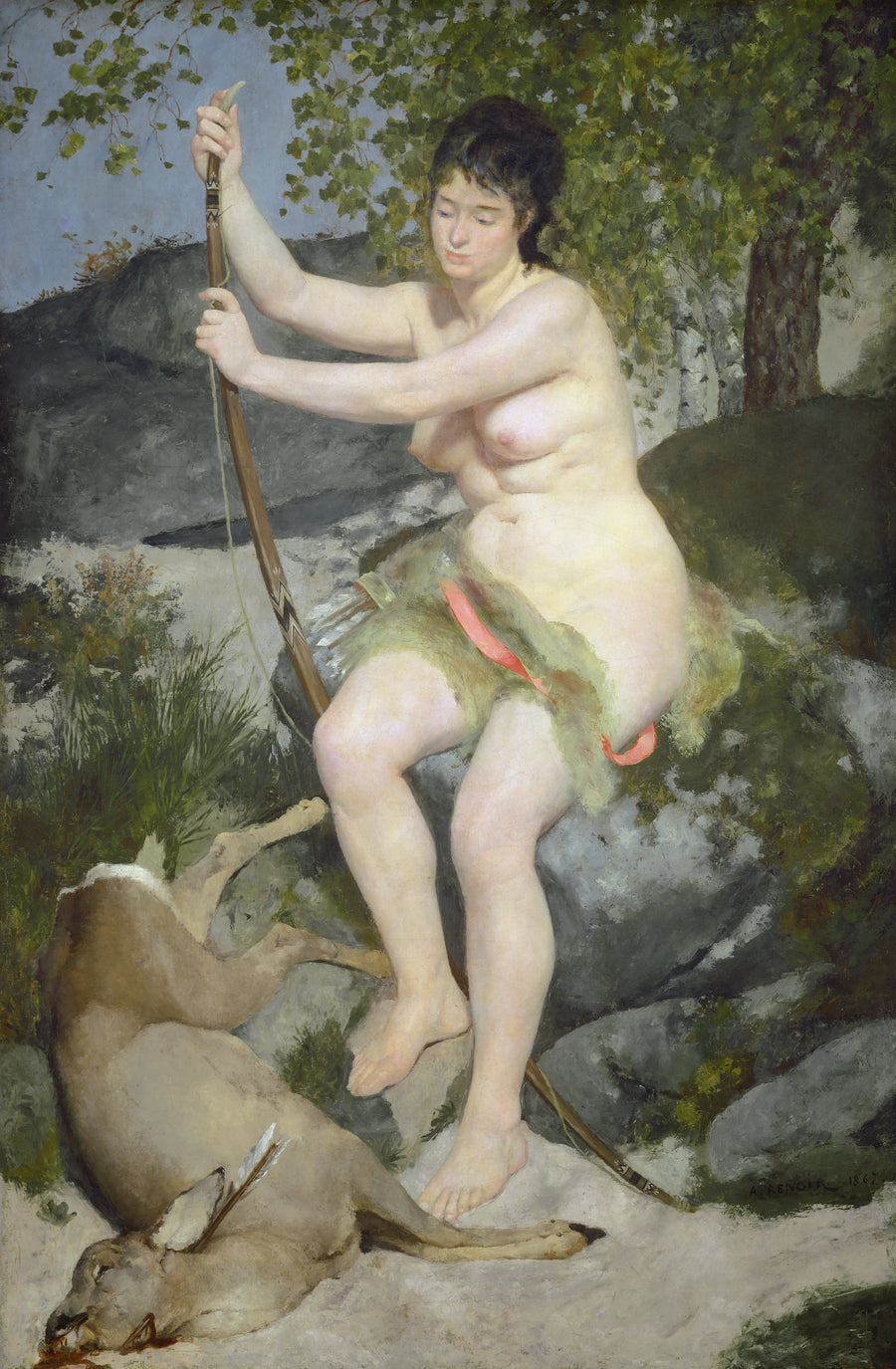 Diane łowczyni - Pierre-Auguste Renoir