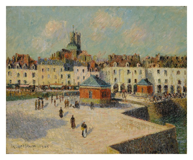Dieppe, nabrzeże portowe - Gustave Loiseau