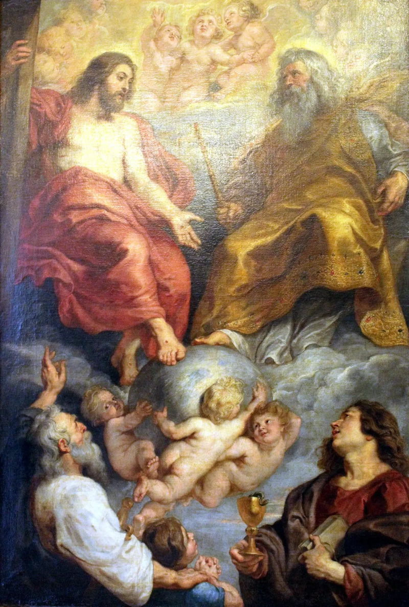 Bóg Ojciec i Chrystus z świętymi Pawłem i Janem, 1616-1617 - Peter Paul Rubens