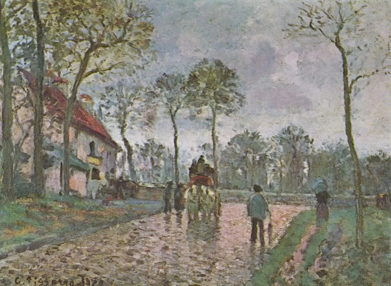 Dbałość w Louveciennes - Camille Pissarro