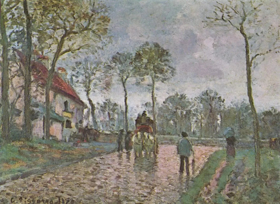 Dbałość w Louveciennes - Camille Pissarro