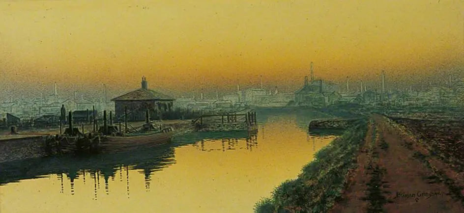 Dimanche soir Knostrop Cut Leeds - John Atkinson Grimshaw - Alpha Reproduction