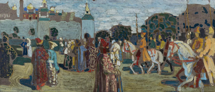 Niedziela (stary rosyjski) (szkic) - Wasilij Kandinsky