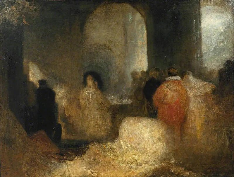 Kolacja w Wielkiej Sali z Postaciami w Kostiumach - J. M. W. Turner